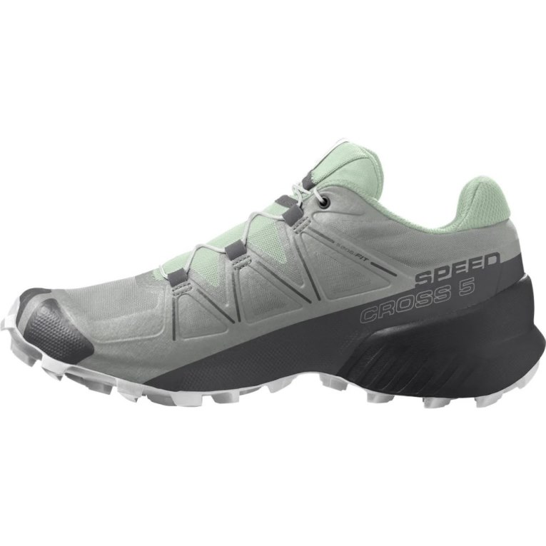 Grey / Mint Salomon Speedcross 5 Women's Trail Running Shoes | PH 08194K